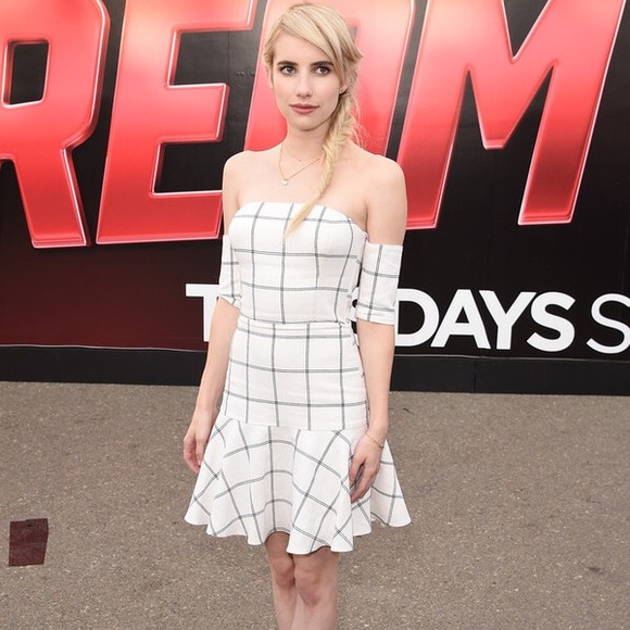 Line & Dot Bisous Off The Shoulder Dress - Picture 5 of 5